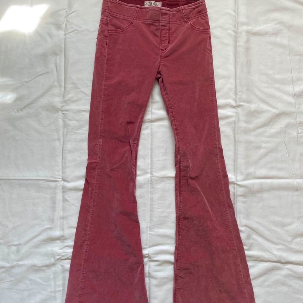 free people rosie pink flares